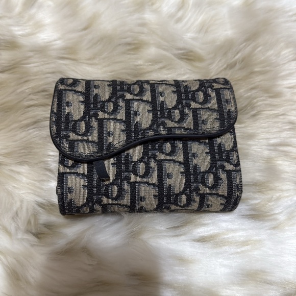 Christian  Dior Leather Card Holder Saddle - Picture 1 of 11